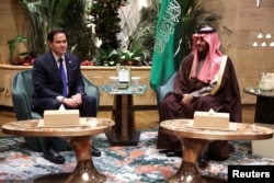 AQSh Davlat kotibi Marko Rubio Saudiya Arabistonida Rossiya bilan muloqotga tayyorlanmoqda, Riyod, 17-fevral, 2025