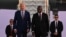 US President Joe Biden is welcomed by Angola Foreign Affairs Minister Tete Antonio on arrival at Quatro de Fevereiro Luanda International Airport in Luanda on Dec. 2, 2024.