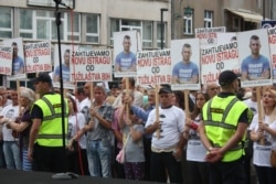 Bosnia and Herzegovina - On the square of Susan Sontag, in front of the National Theater in Sarajevo, protest the "Justice for Dzenan" is held. In this protest citizens ask for justice to be satisfied in the case of Dzenan Memic, who died on February 8, 2