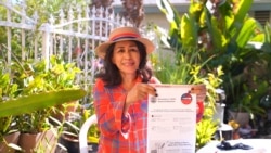 Charoenkiss,a Thai Poll Worker talks with VOA Thai in Los Angeles, California, U.S. October 15 , 2020.