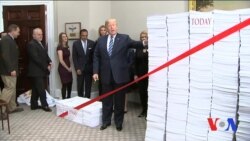 Tramp federal nazorat va cheklovlarni kamaytirmoqda