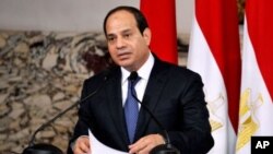 Presiden Mesir Abdel Fattah el-Sissi menyerukan dalam pidatonya agar putusan pengadilan dihormati (foto: dok).