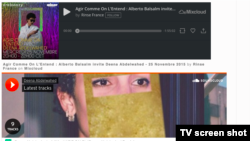 Capture d'écran du site internet de Deena Abdelwahed, le phénomène tunisien de la musique électro. 