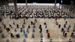 Mass vaccination site at Lumen Field Event Center in Seattle on March 13, 2021.