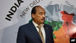 Le président mauritanien Mohamed Ould Abdel Aziz à New Delhi, en Inde, 28 octobre 2015. 