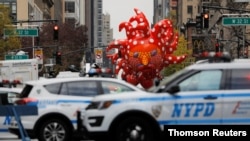 94th Macy's Thanksgiving Day Parade in Manhattan, New York City, Nov. 26, 2020.
