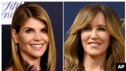 Dua artis Hollywood: Lori Loughlin (kiri) dan Felicity Huffman terlibat dalam kasus suap ujian masuk perguruan tinggi ternama di AS.