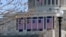 Flags are hung on the U.S. Capitol building in Washington, D.C., in preparation for Friday's inauguration of Donald Trump. 