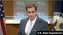 លោក​ John Kirby អ្នក​នាំ​ពាក្យ​ក្រសួង​ការបរទេស​សហ​រដ្ឋអាមេរិក​។