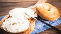 Bagels with cream cheese