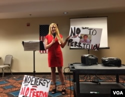 来自维吉尼亚州“自由农场”（Liberty Farm）的玛莎·博内塔（Martha Boneta）（美国之音叶林拍摄）