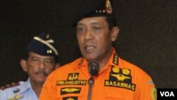 Ketua Basarnas FHB Soelistyo di Kantor Basarnas, Minggu (28/12).