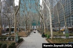 Nyu Yorkda yerləşən Bryant parkı