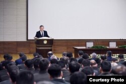 Prezident Mirziyoyev Milliy Xavfsizlik Xizmati xodimlari oldida, 2018