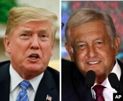 도널드 트럼프 미국 대통령과 안드레스 마누엘 로페스 오브라도르 멕시코 대통령 당선자.