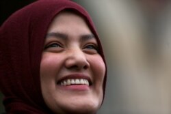 Yasmin Ullah, activist for human rights, is pictured outside the International Court of Justice (ICJ), after the ruling in a case filed by Gambia against Myanmar alleging genocide against the minority Muslim Rohingya population, in The Hague, Netherlands