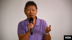 前香港大律师公会主席李志喜。（美国之音汤惠芸拍摄）