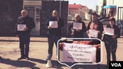 9 მარტის აქცია აჭარის პოლიციის დეპარტამენტის შენობასთან