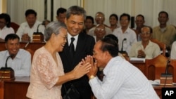 Youk Chhang, executive director of the Documentation Center of Cambodia (DC-Cam) has spent more than 30 years collecting documents about the Khmer Rouge, and his mother, Keo Nan, met with the villagers from Trapeang Veng village in 2012.