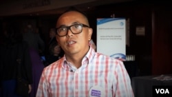 Juttana Rimteatwate,a member of the AAPI talks with VOA Thai during the DNC2016,Philadelphia July,26