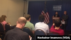 Vashingtonda muxbirlar oldida, 27-avgust, 2014