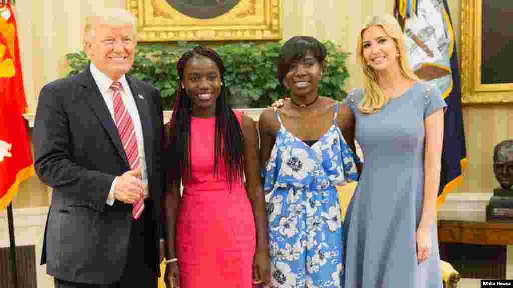 Ganawar Shugaba Trump da 'yammatan Chibok