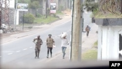 Video ya AFP TV na Goma mokolo mwa 25 2025, motalisibato ba mandoki bazali kotambola na Goma mpe baike bamemi mikumba.