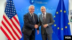 커트 캠벨 국무부 부장관 · 스테파노 산니노 유럽 대외관계청 사무총장 (사진출처: X@DeputySecState)