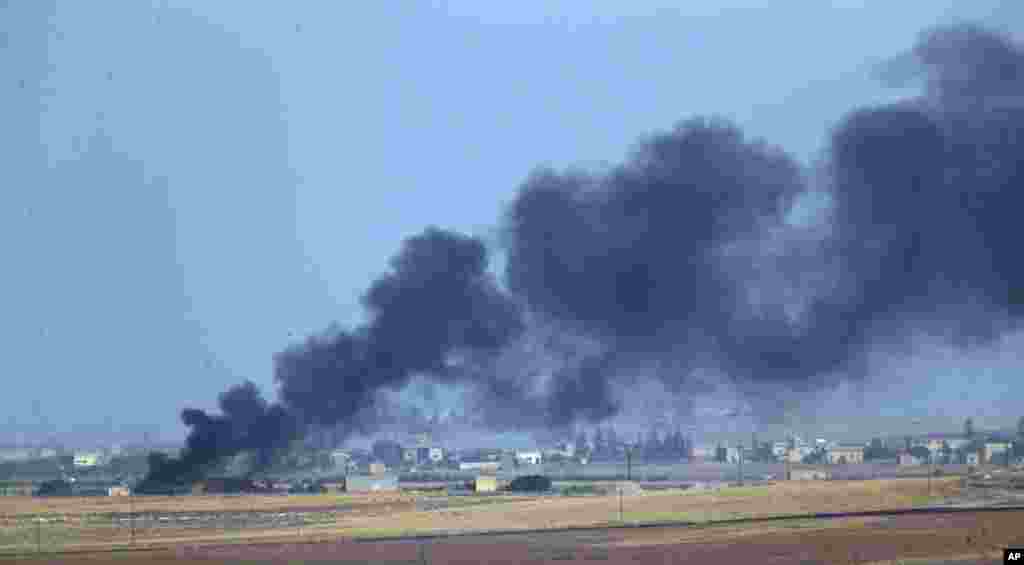 Turkiya-Suriya chegarasi. 9-oktabr, 2019