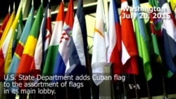 Cuban Flag Added at US State Department