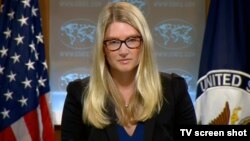 Juru bicara Departemen Luar Negeri AS, Marie Harf (foto: dok).