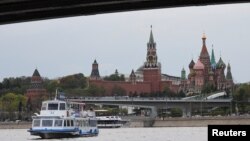 A view of the Kremlin, St. Basil's Cathedral and Zaryadye Park in Moscow, Russia May 12, 2022. ( REUTERS/Evgenia Novozhenina)