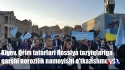 Kiyevda Qrim tatarlari namoyish o'tkazdi