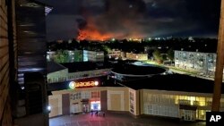 Para pejabat Rusia menuduh Ukraina menyerang enam wilayah Rusia dengan pesawat tak berawak. (Ostorozhno Novosti melalui AP)