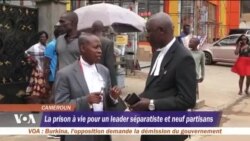 Prison à vie pour un dissident anglophone