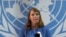 FILE: United Nations Special Rapporteur on Human Rights in Cambodia Rhona Smith speaks during a news conference in Phnom Penh, Cambodia, May 9, 2019. REUTERS/Samrang Pring 