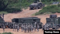 Tentara AS ambil bagian dalam latihan Ulchi Freedom Guardian (UFG) di Paju, Korea Selatan, 22 Agustus 2016. (Foto: dok)
