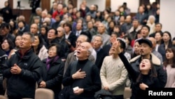 임현수 목사가 담임으로 있는 캐나다 큰빛교회가 지난해 12월 임 목사의 석방을 기원하는 기도회를 개최했다. 임 목사의 아내 임금영 씨는 지난 19일 임 목사가 담임으로 있는 캐나다 토론토 큰빛교회 신도들에게 공개 편지를 보냈습다. (자료사진)