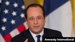 François Hollande lors de sa visite à Washington en février 2014
