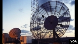 Voice of America's satellite dishes in Washington, D.C.