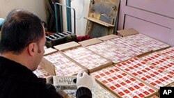 Nations have crafted a draft treaty to fight a booming trade in illicit tobacco products that's costing governments around the world as much as US $50 billion a year in lost tax revenue, officials said, April 4, 2012. 