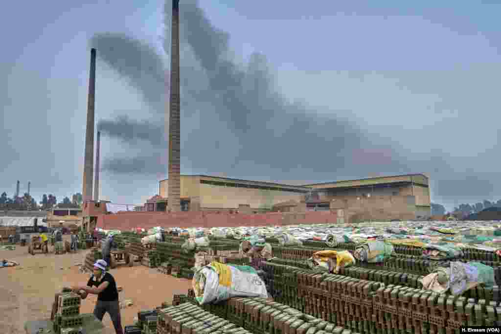 While the demand for new housing grows exponentially, brick production thrives. A large kiln on the Cairo-Alexandria highway turns out thousands of bricks a day to feed Egypt’s voracious — and in many cases illegal — building boom.