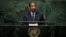 Lesotho's Foreign Minister Mohlabi Kenneth Tsekoa addresses the 69th session of the United Nations General Assembly at U.N. headquarters in New York, Sept. 29, 2014.