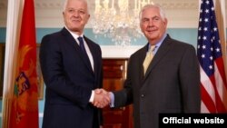 Crnogorski premijer Duško Marković i američki državni sekretar Reks Tilerson, 8.maj 2017