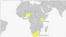 Map highlighting African nations looking to establish or expand nuclear power capabilities.