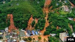 Kawasan Rio de Janeiro, Brazil juga terkena bencana tanah longsor tahun lalu (foto: dok).
