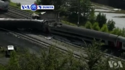 VOA60 DUNIYA: Wani Jirgin Kasa Mai Daukar Fasinja Yayi Karo Da Jirgin Kasan Daukan Kaya A Belgium