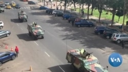 Des blindés dans les rues de Dakar