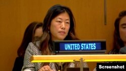 تینگ وو، مشاور سیاسی معاون در نمایندگی آمریکا - تصویر گرفته شده از ویدیوی رسمی سازمان ملل متحد