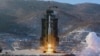 North Korea's Unha-3 rocket lifts off from the Sohae launching station in Tongchang-ri, Dec. 12, 2012.